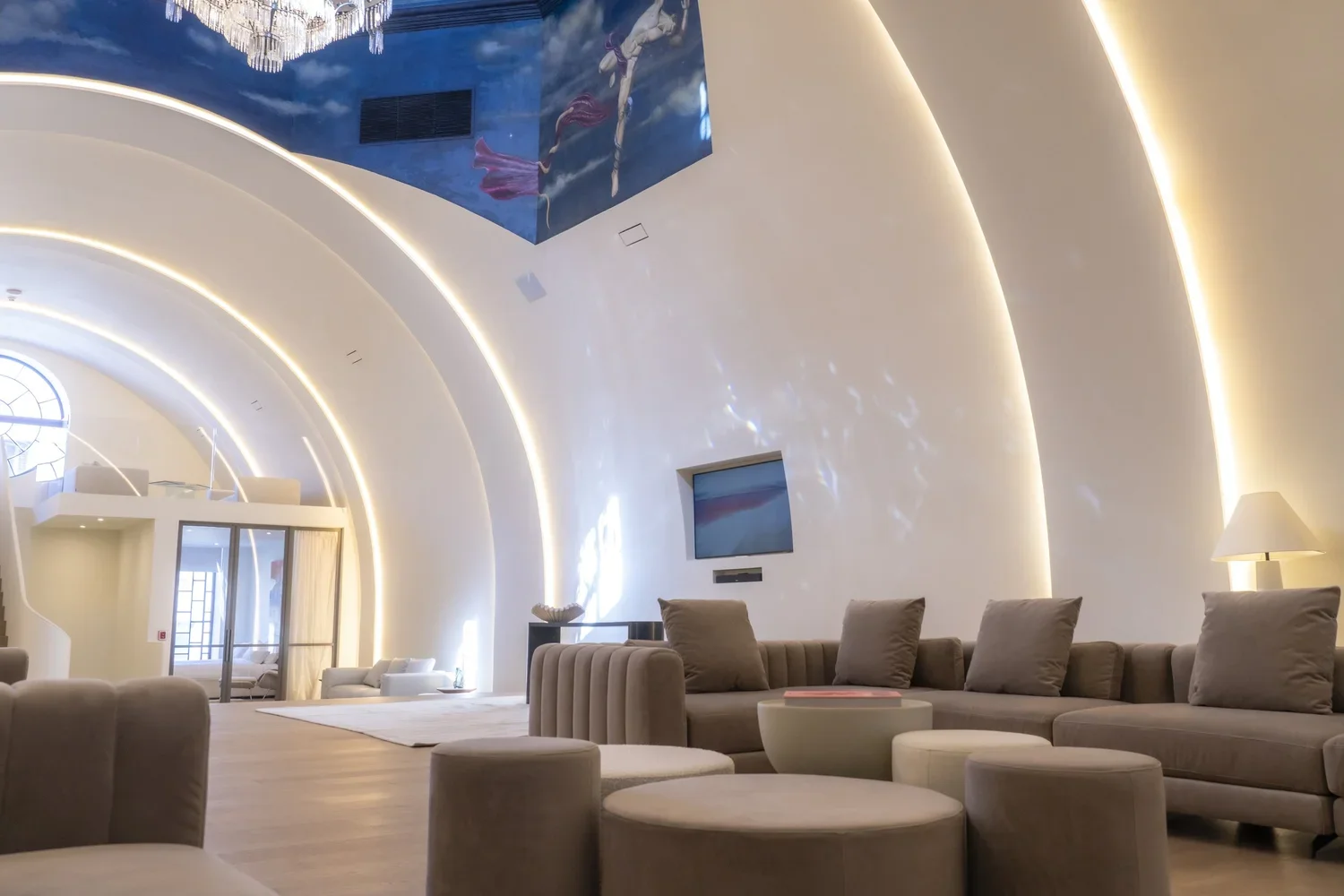 Doxa House & Annexe — vaulted main lounge